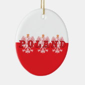 Poolse rode adelaars keramisch ornament (Rechts)