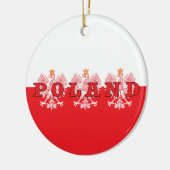Poolse rode adelaars keramisch ornament (Links)