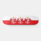 Poolse rode adelaars persoonlijk skateboard (Horizontaal)