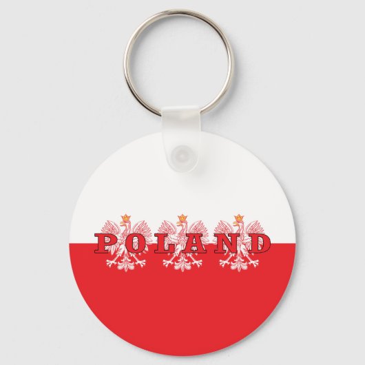 Poolse rode adelaars sleutelhanger (Voorkant)