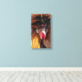 Poolse roestster canvas afdruk (Insitu (Houten vloer))