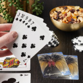 Poolse Rooster met standvastigheid Pokerkaarten (Insitu)
