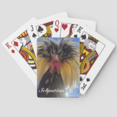 Poolse Rooster met standvastigheid Pokerkaarten (Achterkant)