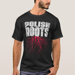Poolse Roots Polen erfgoedvlag T-shirt
