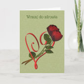 Poolse roze Kaart (Voorkant)