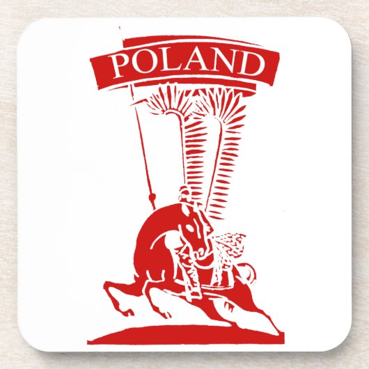 Poolse scharrelaar Drankjes Onderzetter (Voorkant)