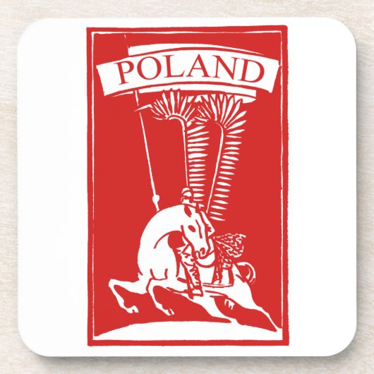 Poolse scharrelaar Drankjes Onderzetter (Voorkant)