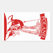 Poolse scharrelaar Rechthoekige Sticker (Voorkant)