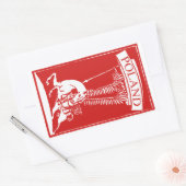 Poolse scharrelaar Rechthoekige Sticker (Envelop)
