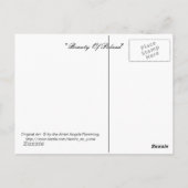 Poolse schoonheid briefkaart (Achterkant)