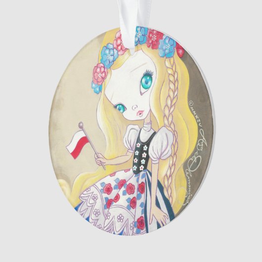 Poolse schoonheid ornament (voorkant)