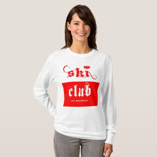 Poolse skiclub t-shirt (Voorkant volledig)