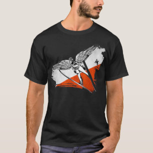Poolse skischoenen jumper Skijumping telemark poli T-shirt