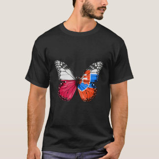Poolse Slowaakse Vlag Vlinder T-shirt