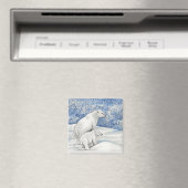 Poolse Sneeuwberen Magneet (Insitu (Vaatwasser))