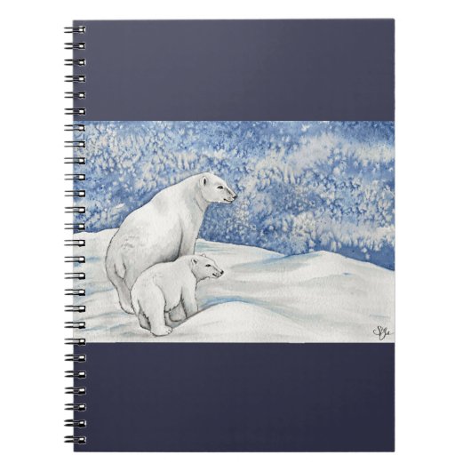 Poolse Sneeuwberen Notitieboek (Voorkant)