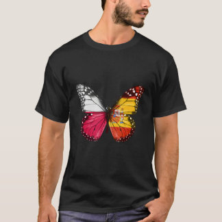 Poolse Spaanse Vlag Vlinder T-shirt