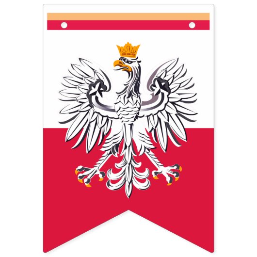 Poolse spanbanners, Poolse vlag, Eagle/Red Vlaggetjes (Tweede vlag)
