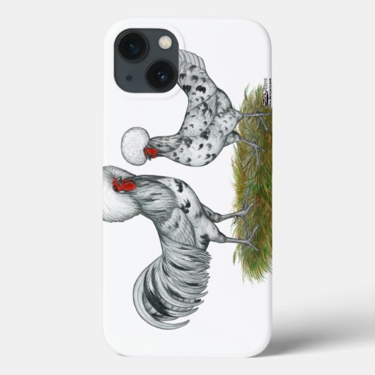 Poolse spetterkippen Case-Mate iPhone case (Achterkant)