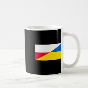 Poolse Steun Voor Oekraine Oekraïense Vlag En Pola Koffiemok