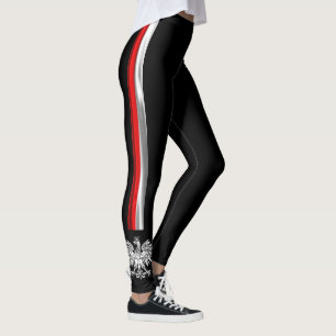 Poolse stripe vlag leggings