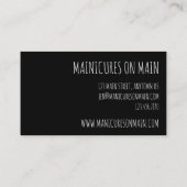 Poolse technicus Cosmetology Red Nail Visitekaartje (Achterkant)