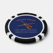 Poolse Texaanse muziekopnames Poker Chips (Enkel)
