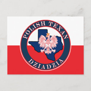 Poolse Texan Dziadzia-ronde Briefkaart
