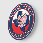 Poolse Texan Dziadzia-ronde Grote Klok (Hoek)