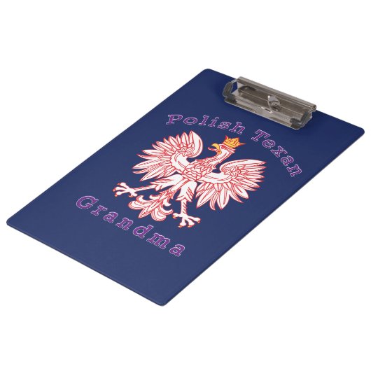 Poolse Texan Eagle Grandma Klembord (Gekanteld)