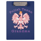 Poolse Texan Eagle Grandma Klembord (Voorkant)