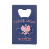 Poolse Texan Grandad Creditkaart Flessenopener (Achterkant)