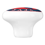 Poolse Texan Jaja Round Keramische Knop (Zijkant)