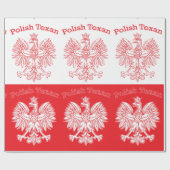 Poolse Texan White Eagle Cadeaupapier (Vlak)