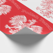 Poolse Texan White Eagle Cadeaupapier (Hoek)
