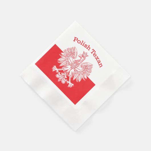 Poolse Texan White Eagle Servet (Hoek)