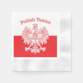 Poolse Texan White Eagle Servet (Voorkant)