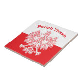 Poolse Texan White Eagle Tegeltje (Zijkant)