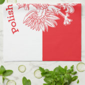 Poolse Texan White Eagle Theedoek (Gevouwen)