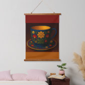 Poolse theekop hangend wandkleed (Slaapkamer)