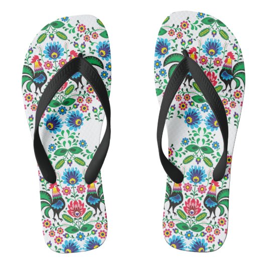 Poolse traditionele ornament High-Top-schoenen Teenslippers (Voetbed)