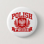 Poolse trots ronde button 5,7 cm (Voorkant)