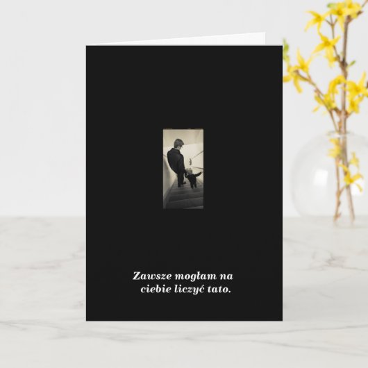 Poolse vaders dag kaart (Gele Bloem)