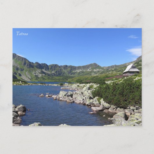Poolse vijf meren vallei Tatras Briefkaart (Voorkant)