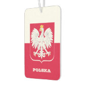 Poolse vlag Air Freshener, Polen Luchtverfrisser (Links)