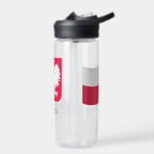 Poolse vlag, armoederkool, Polen Waterfles (Links)