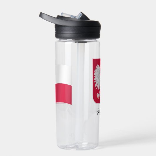 Poolse vlag, armoederkool, Polen Waterfles (Rechts)