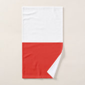 Poolse vlag bad handdoek (Handdoek)