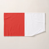 Poolse vlag bad handdoek (Handdoek)