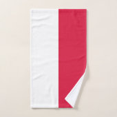 Poolse vlag bad handdoek (Handdoek)